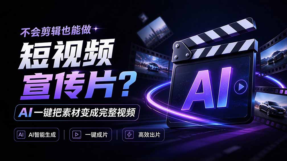 (21150期)我跪下来了!不会剪辑也能做短视频宣传片? AI 一键把素材变成完整视频,真是神奇,OpenFilm 超省事-网创项目资源站-副业项目_创业项目_搞钱项目_网创项目资源平台